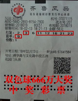 ���ˡ�����8+1��ʽ˫ɫ�򣬽���56Ԫ����666���