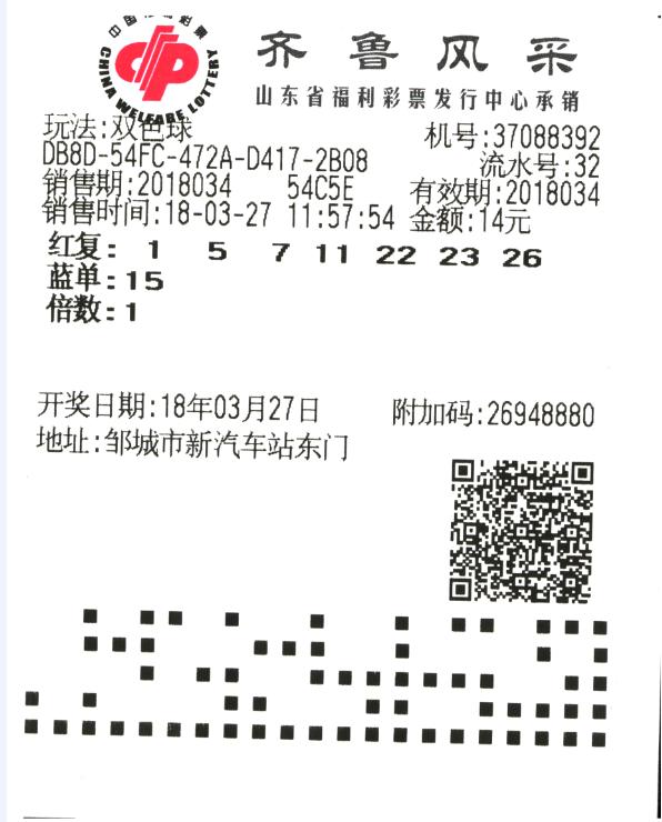 彩民“7+1”中双色球756万 大奖得主:号码和票不是我弄的