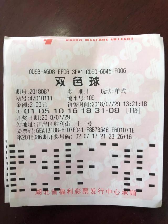 武汉婆婆2元锁定双色球38万大奖 淡定称:奖金全给两个女儿