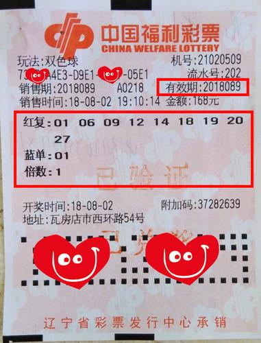 大连投注站相隔88期合买再摘双色球二等奖