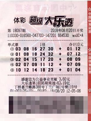 他第二次买大乐透就中1000万 号码还是机选