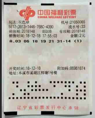 12天内三中大奖!本溪彩民开启双色球“中奖模式”
