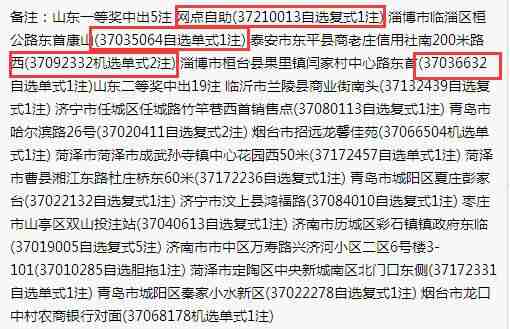 184元4张彩票!山东2771万大奖被他们中得!